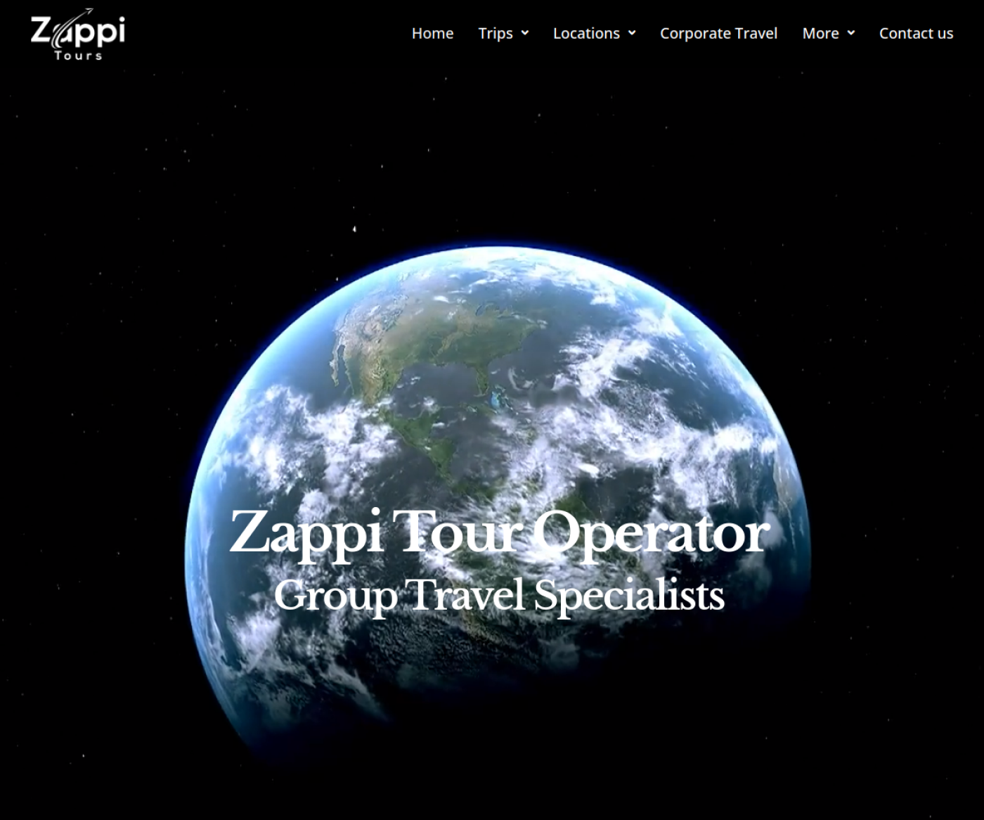 Preview of Zappi Tours website